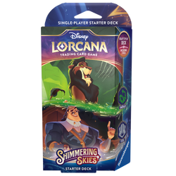 Disney Lorcana TCG: Shimmering Skies Emerald and Steel Starter Deck 1