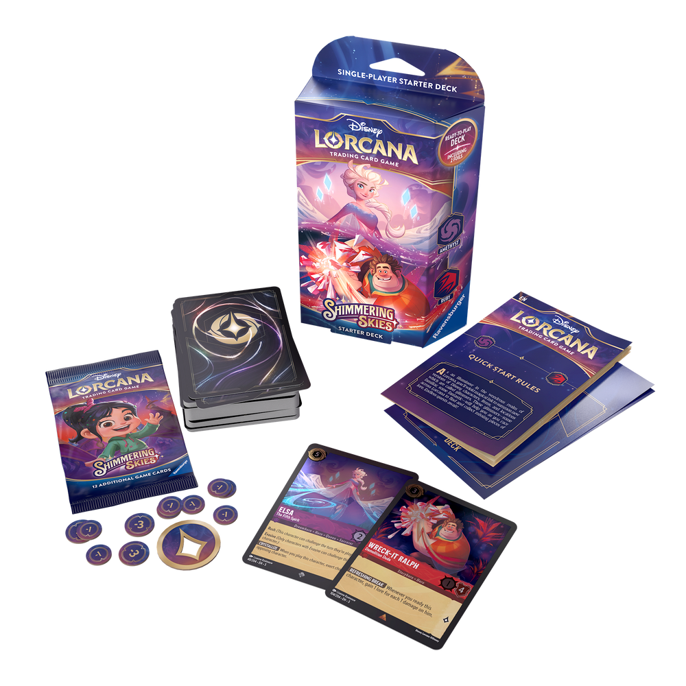 Disney Lorcana TCG: Shimmering Skies Amethyst and Ruby Starter Deck 2