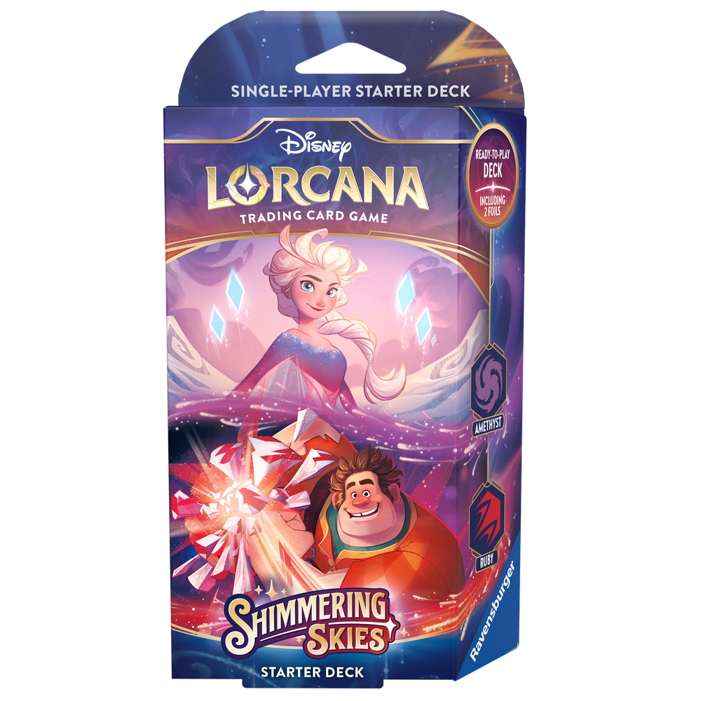 Disney Lorcana TCG: Shimmering Skies Amethyst and Ruby Starter Deck 2