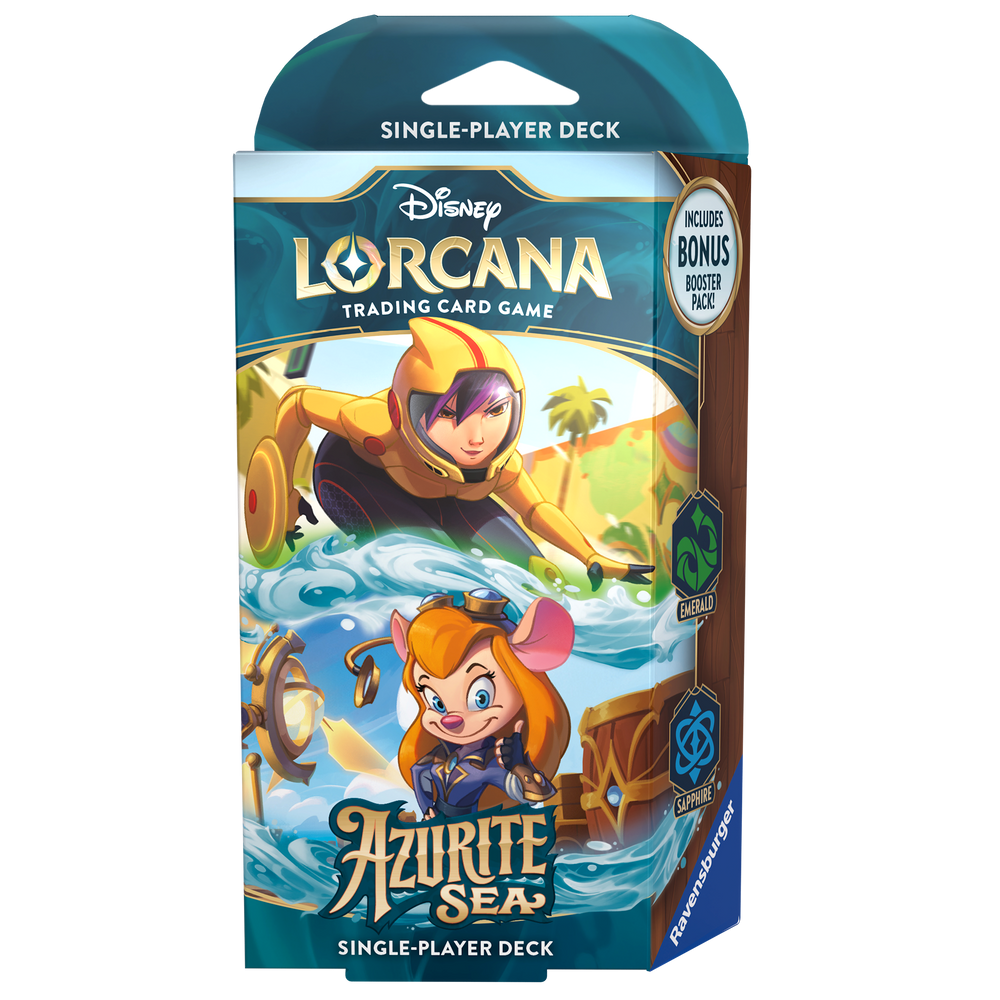 Disney Lorcana TCG: Azurite Sea Emerald and Sapphire Starter Deck