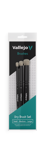 Vallejo Brush - Dry Brush Set (S, M, L)