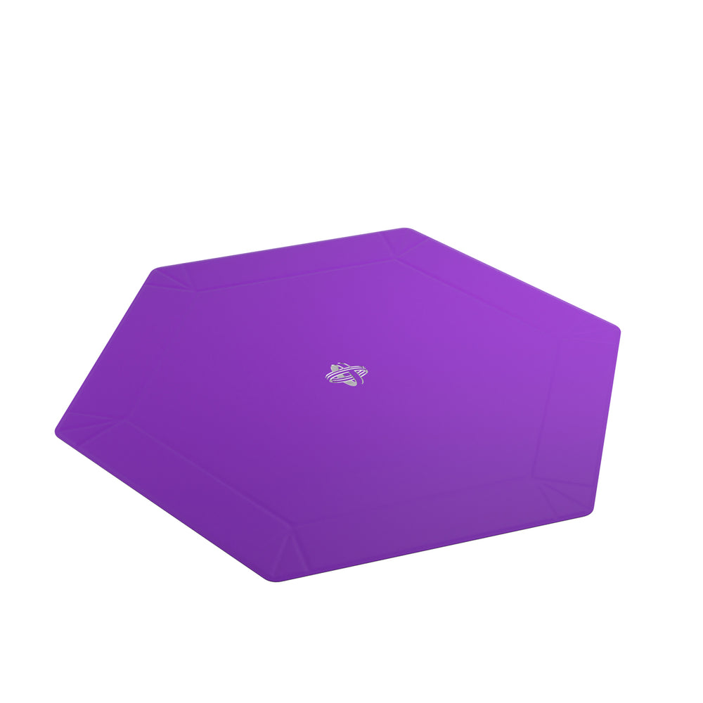 Gamegenic Magnetic Dice Tray Hexagonal Black/Purple