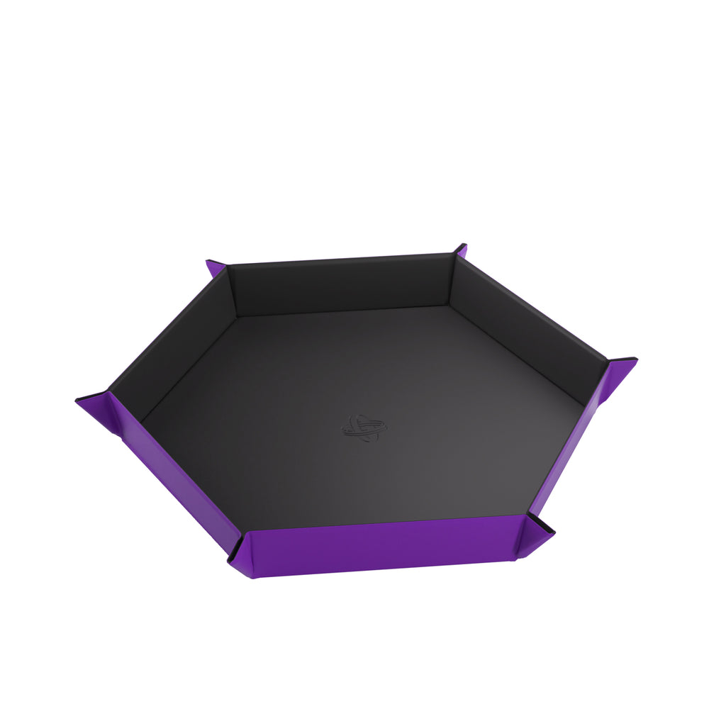 Gamegenic Magnetic Dice Tray Hexagonal Black/Purple