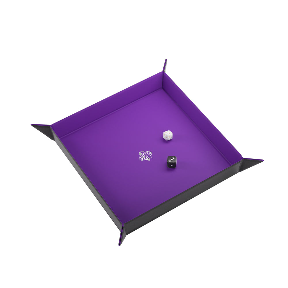 Gamegenic Magnetic Dice Tray Square Black/Purple