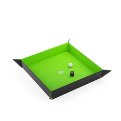 Gamegenic Magnetic Dice Tray Square Black/Green