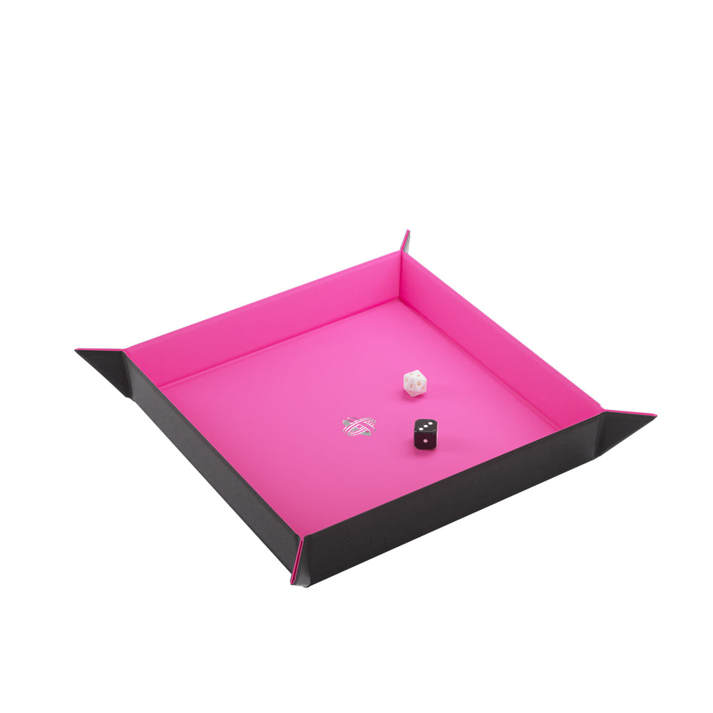 Gamegenic Magnetic Dice Tray Square Black/Pink