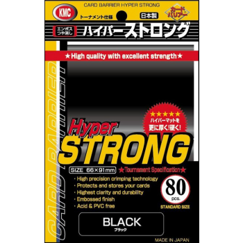 KMC Standard Size - Hyper STRONG Black 80pc