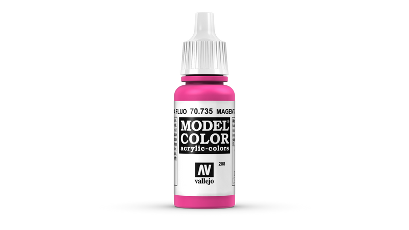 70735 Vallejo acrylic Paint `Model Color` Fuchsia fluorescent / Magenta  Fluorescent :: Paints :: Vallejo :: Model Color